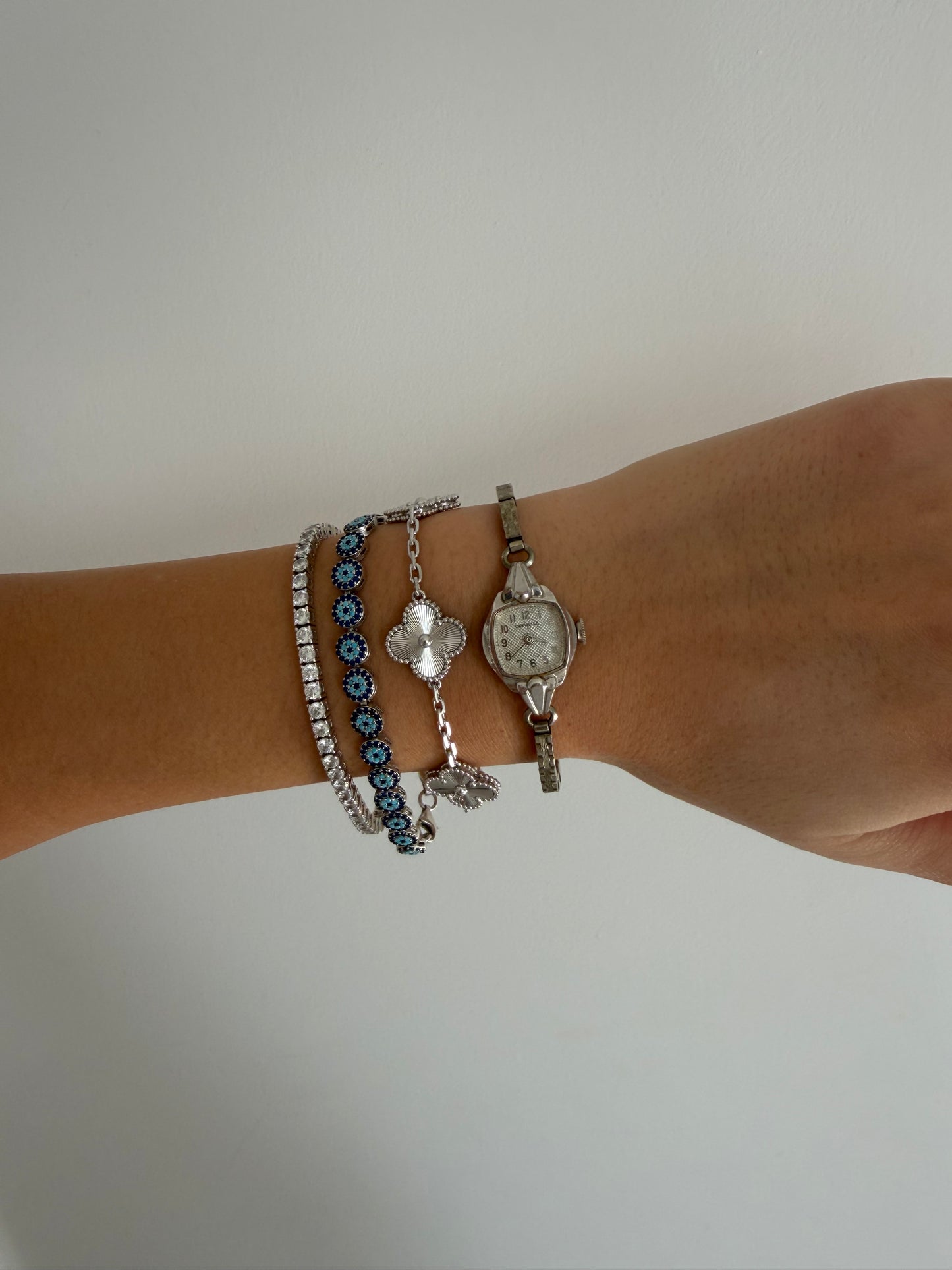 Dainty Caravelle 60's Silver Toned Expandable Watch