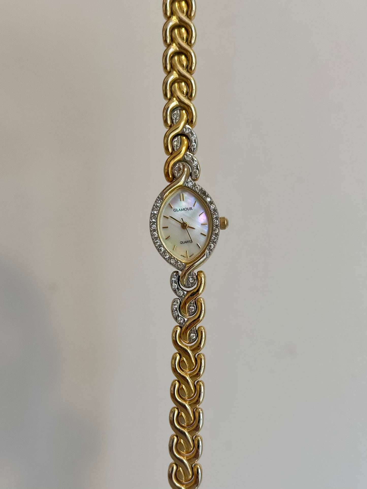 RARE Gold Toned Diamante Watch