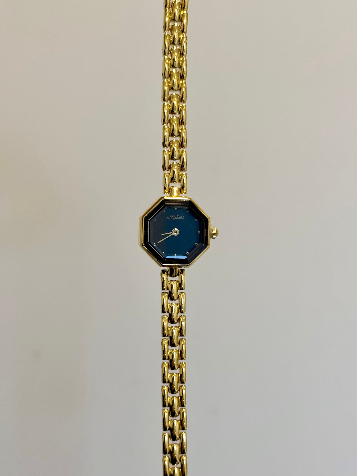 Gold Toned Hexagonal Watch