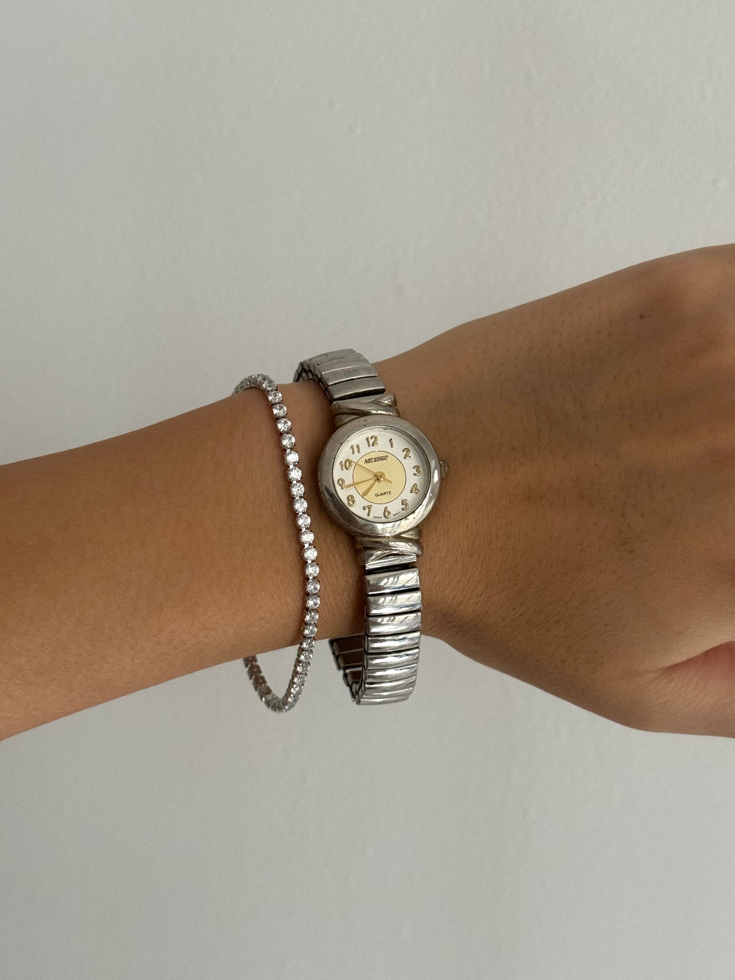 Silver Expandable Watch