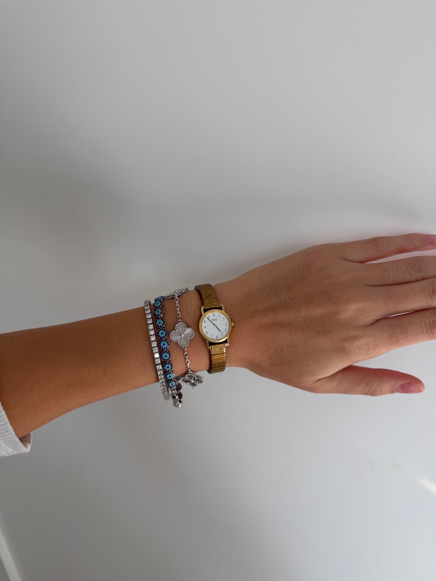 Dainty Seiko Gold Toned Expandable Watch