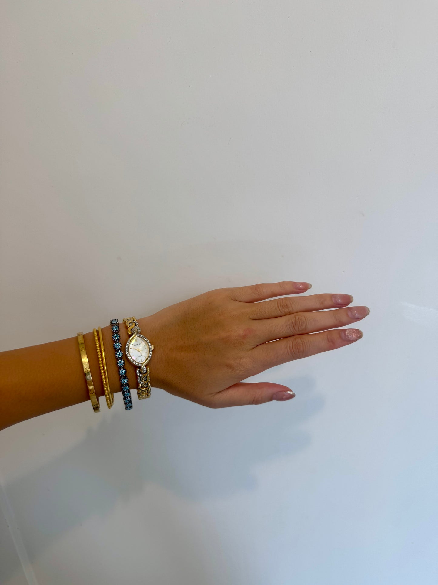 RARE Gold Toned Diamante Watch