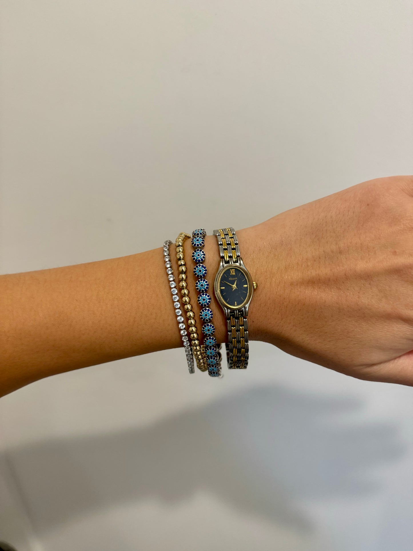 Dainty Pulsar Two-Toned Watch