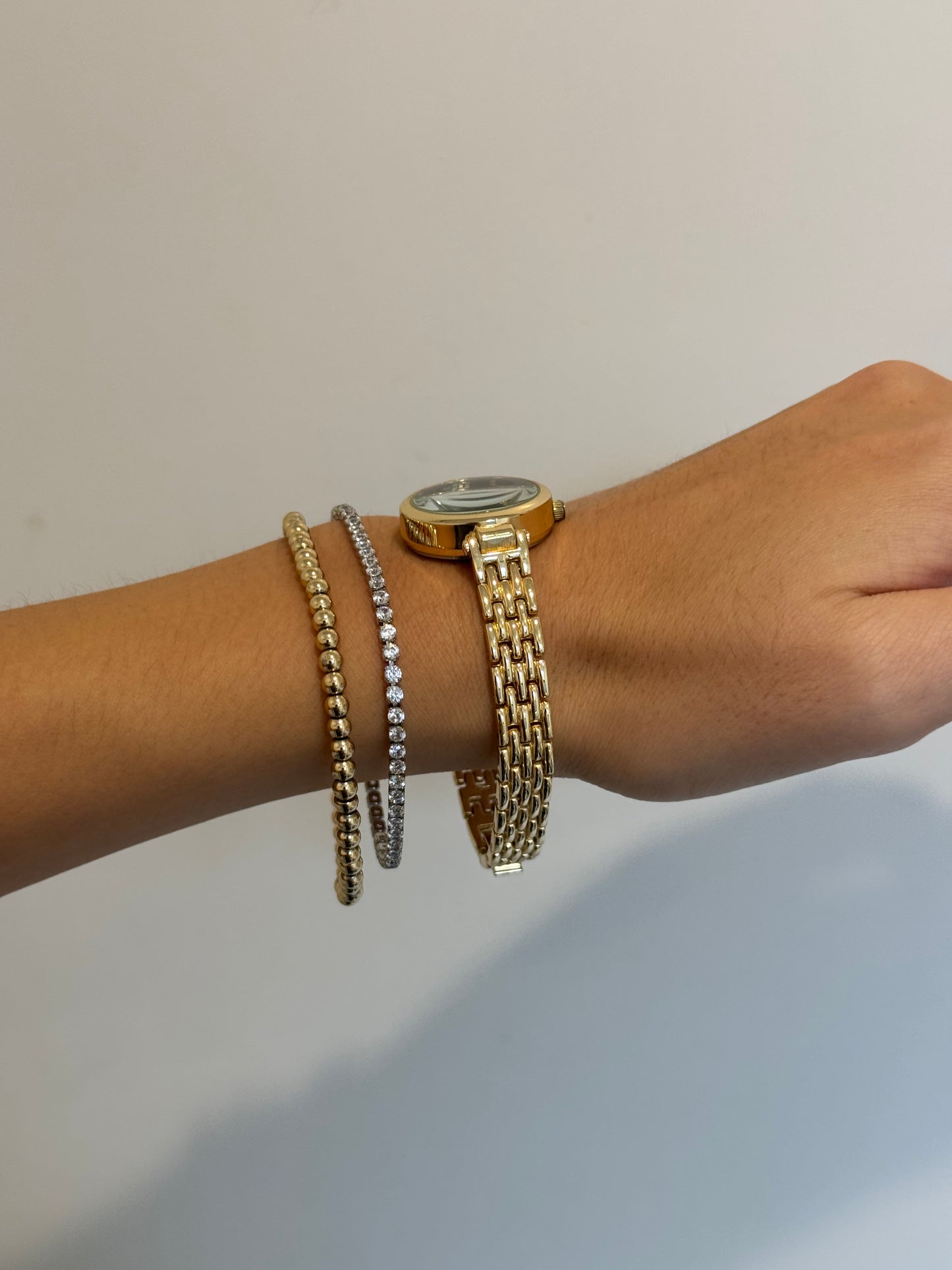Circular Gold-Toned Watch