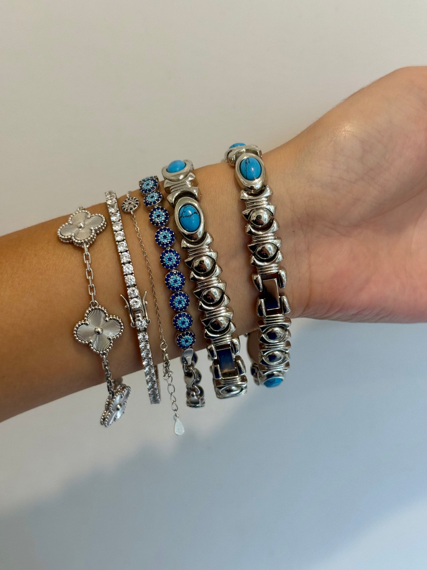 RARE Blue Stone/Cabochon Watch Set