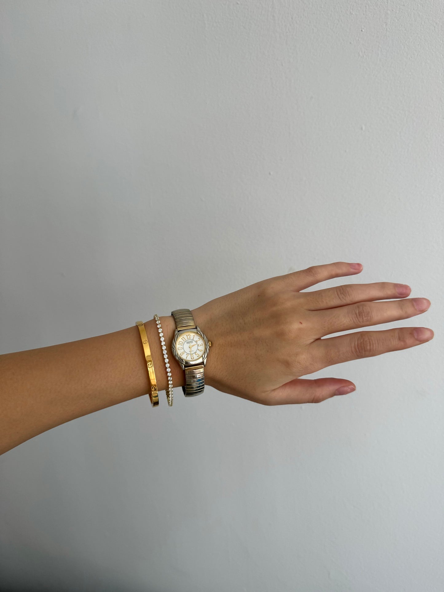 Dainty Two Toned Expandable Watch