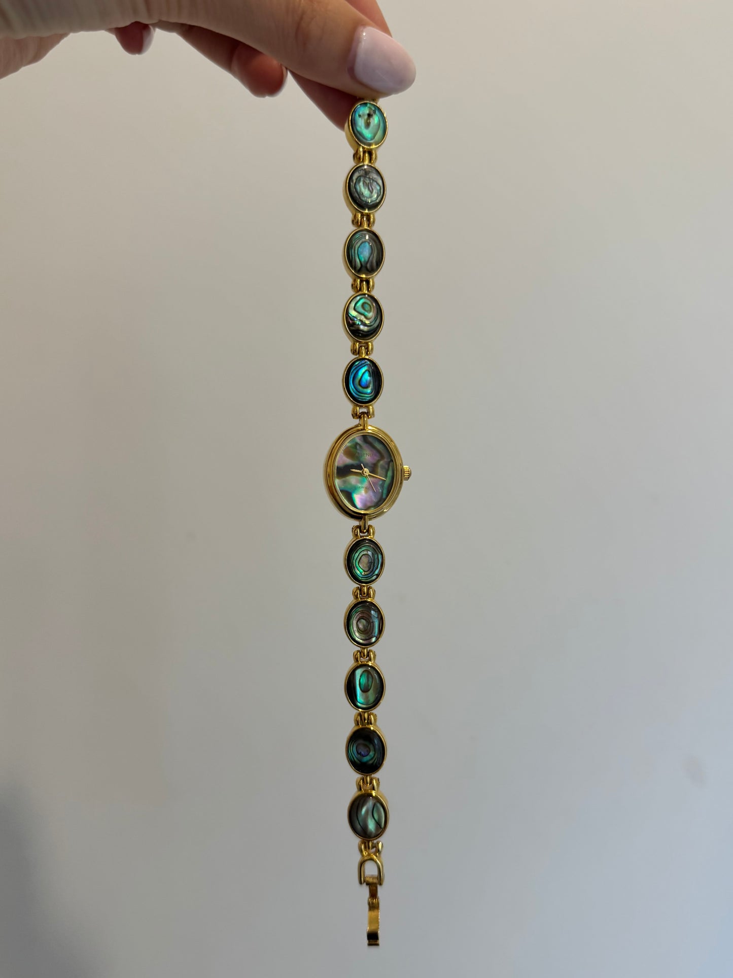 RARE Dainty Oval Full Abalone Watch