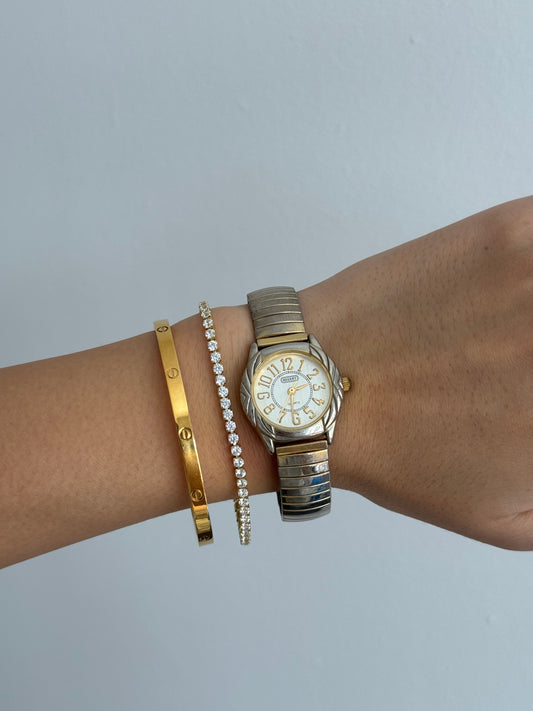 Dainty Two Toned Expandable Watch