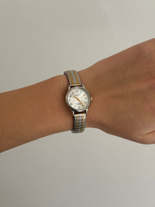 Two Toned Carriage Expandable Watch