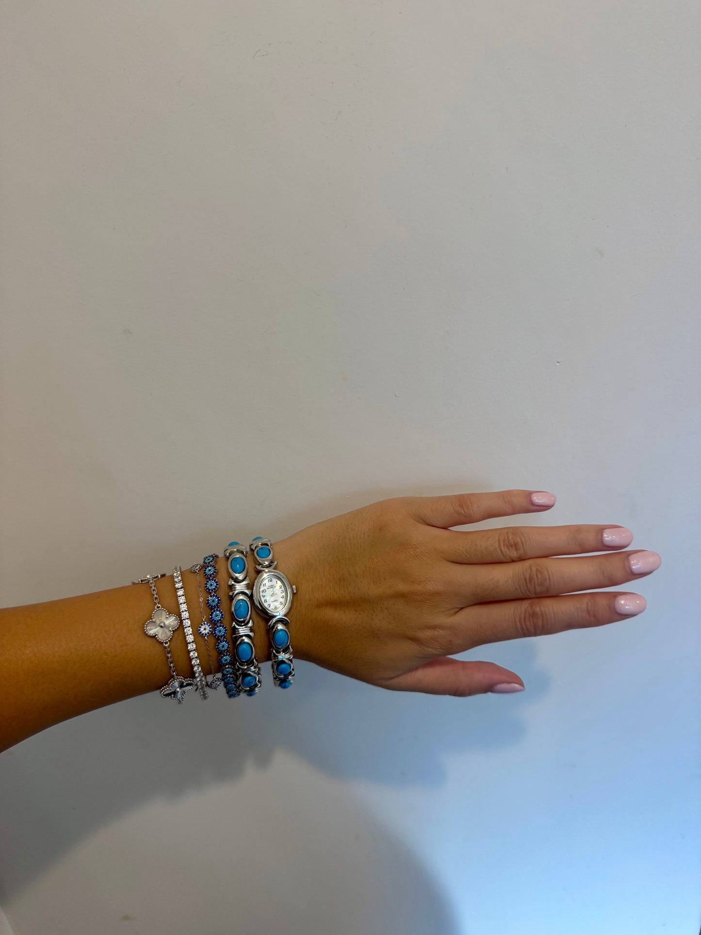 RARE Blue Stone/Cabochon Watch Set