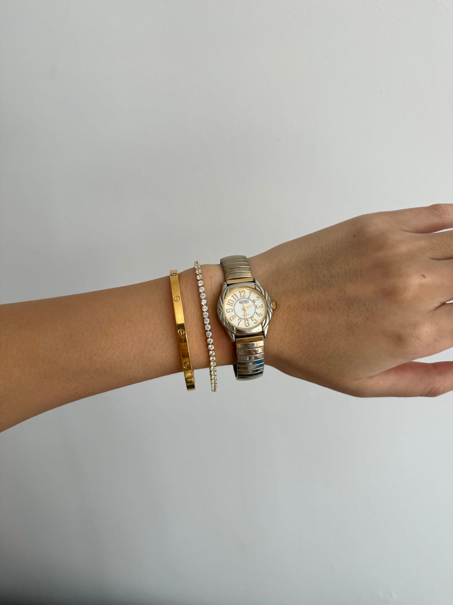 Dainty Two Toned Expandable Watch