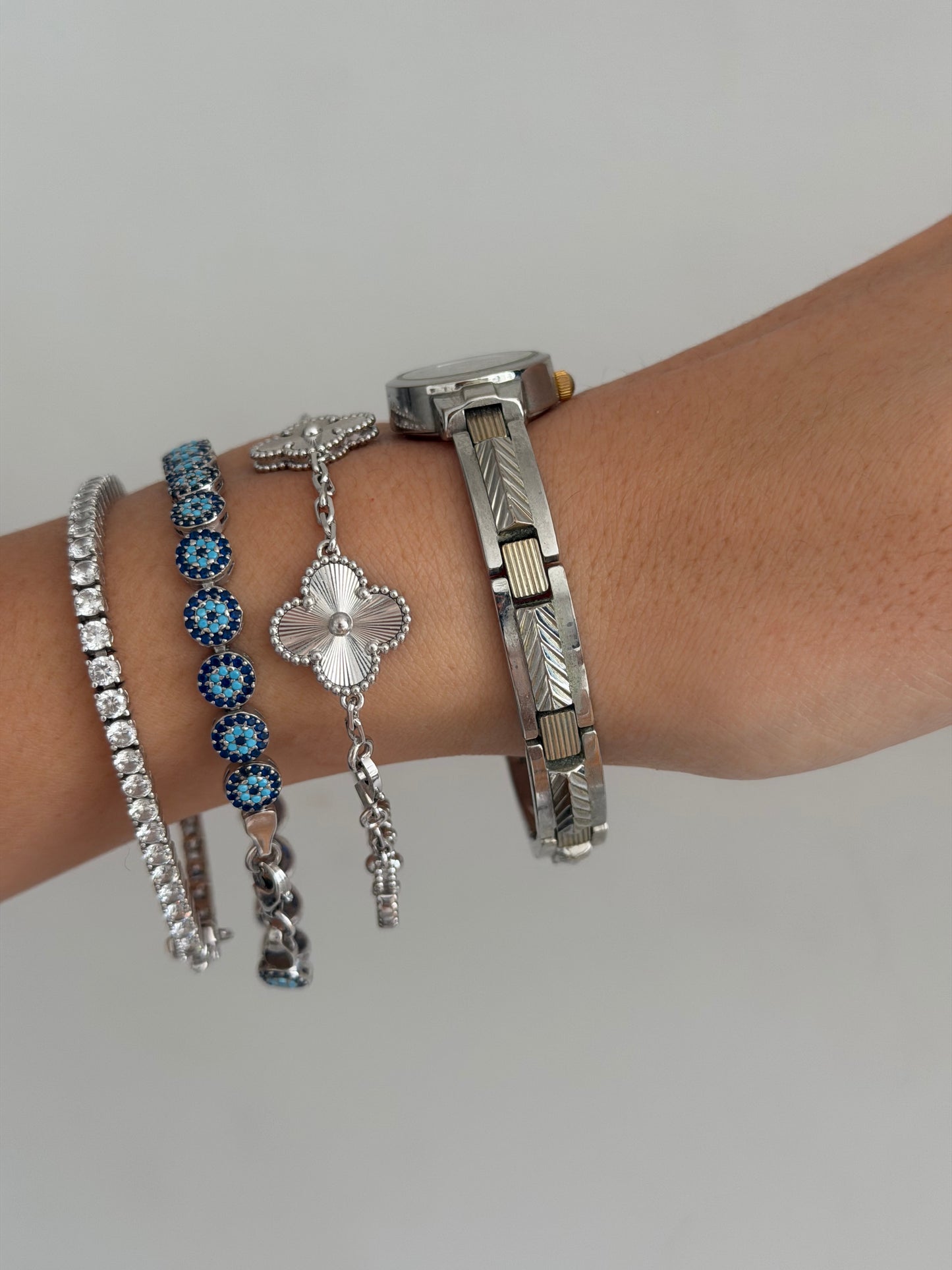 Sharp Dainty Silver Toned Watch