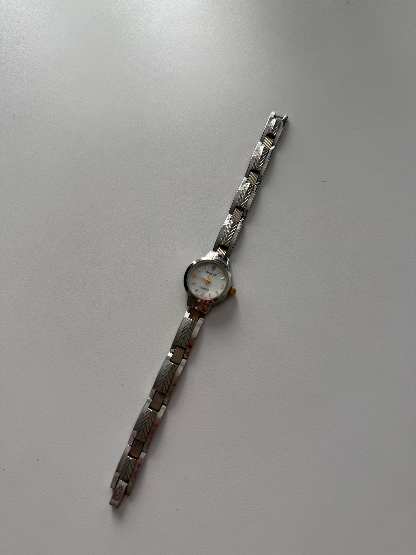 Sharp Dainty Silver Toned Watch