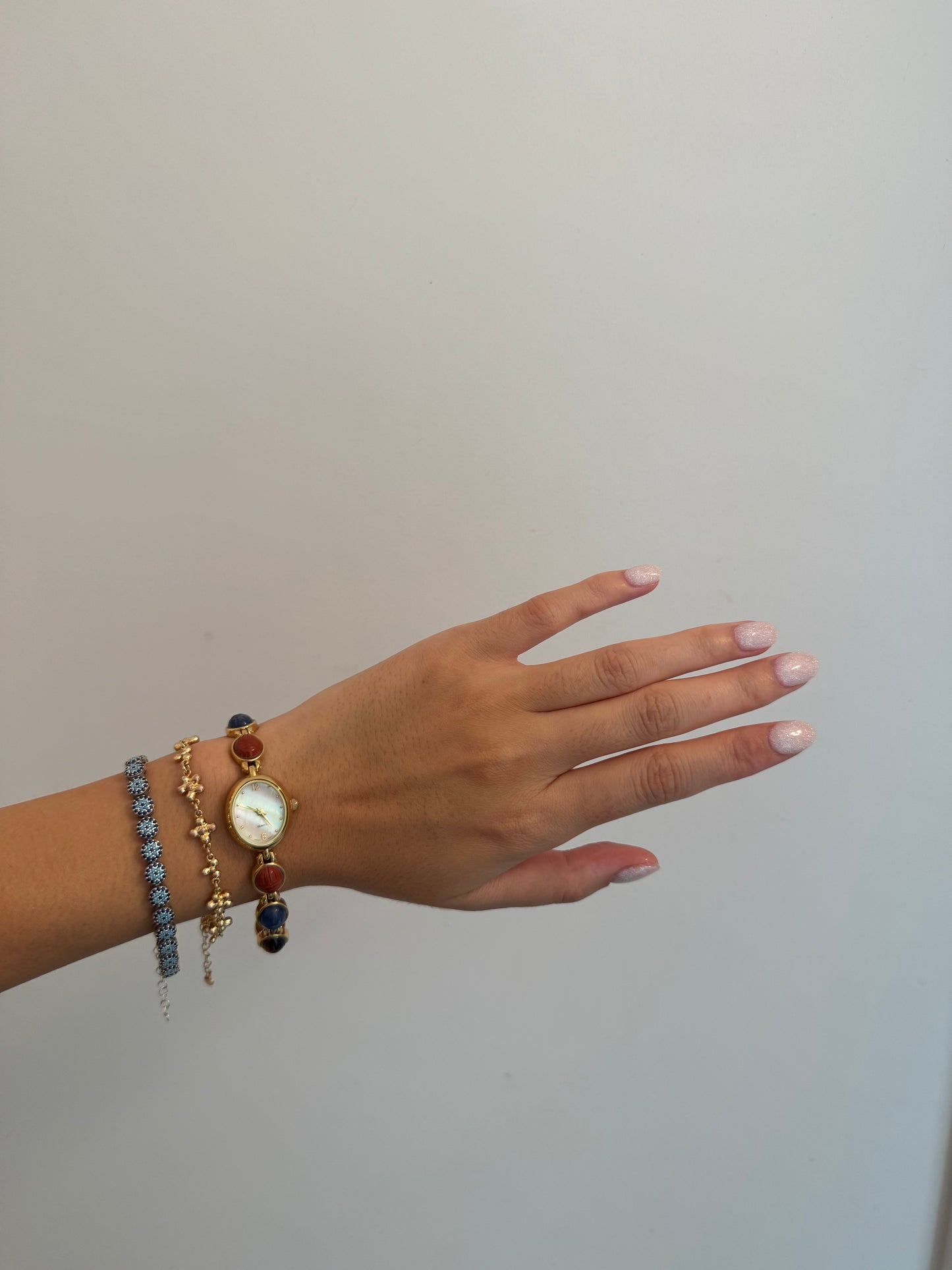VERY RARE Multi-Colored Precious Gemstone Watch