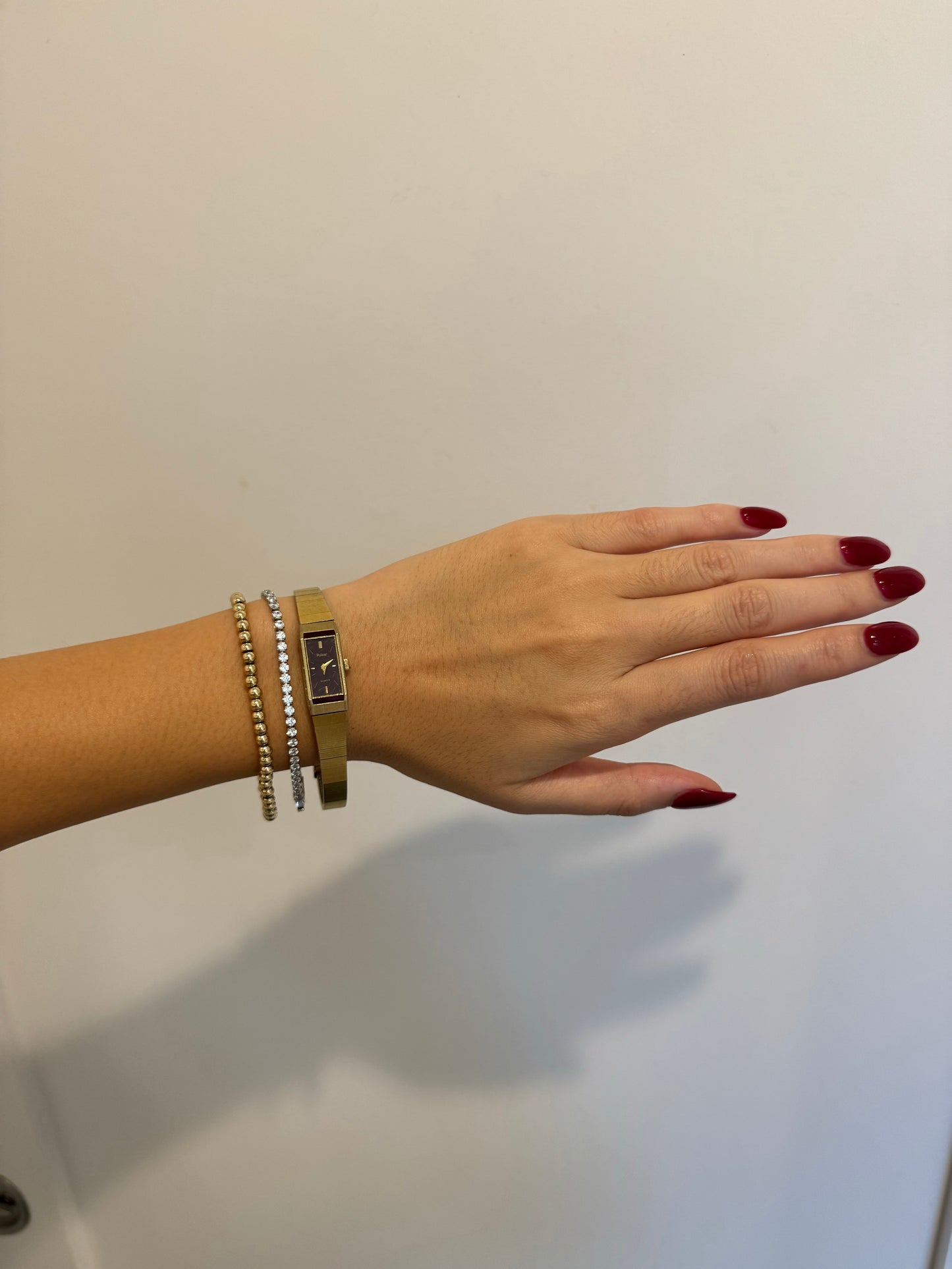 80's Pulsar Maroon Watch