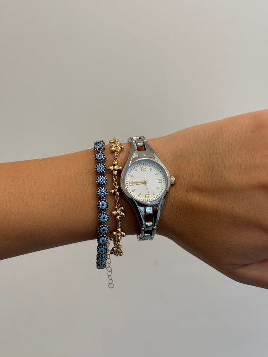 Classic Silver Toned Watch