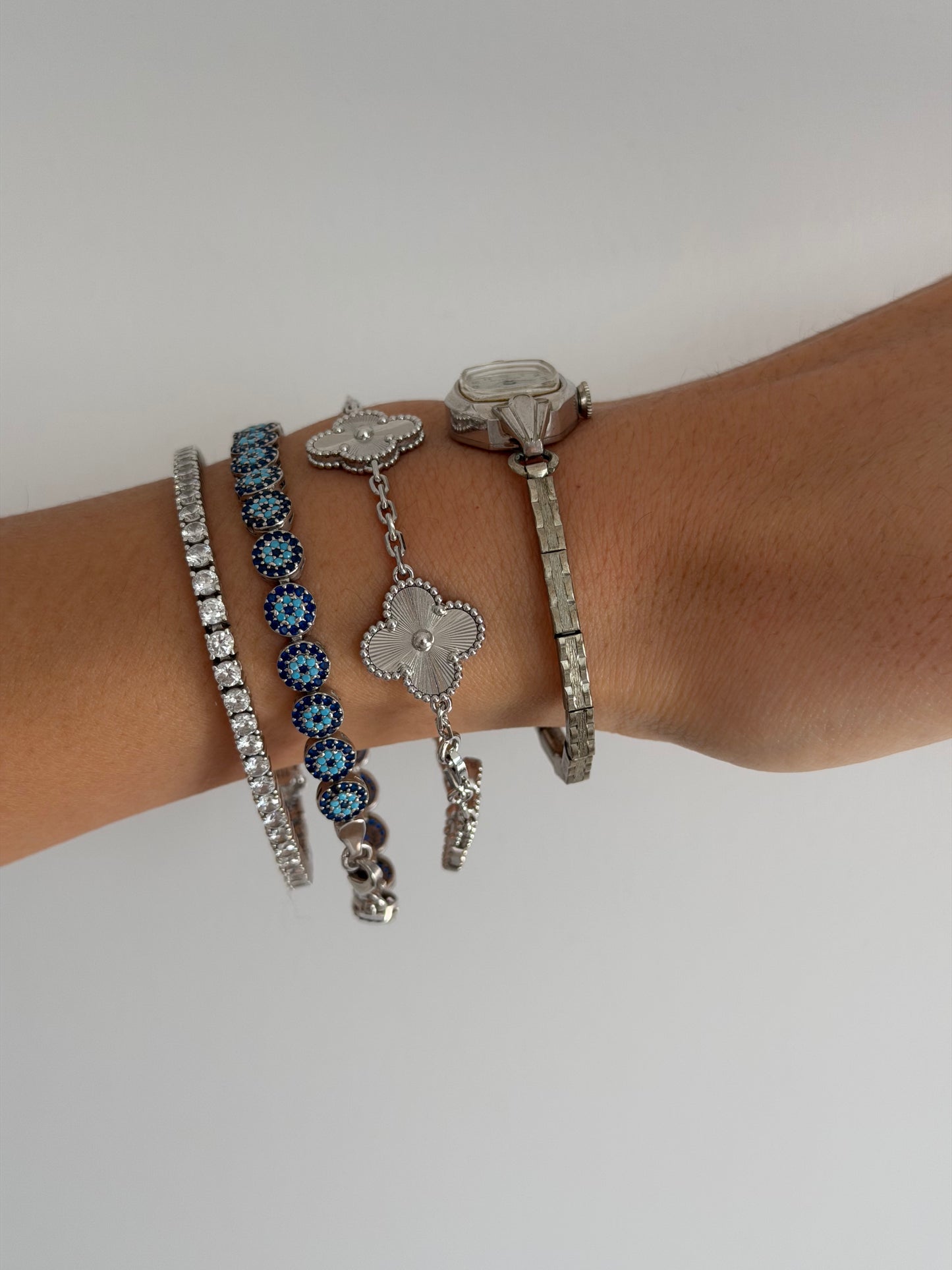 Dainty Caravelle 60's Silver Toned Expandable Watch