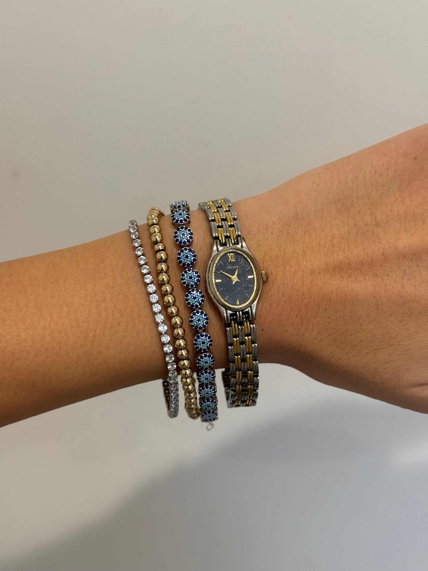 Dainty Pulsar Two-Toned Watch