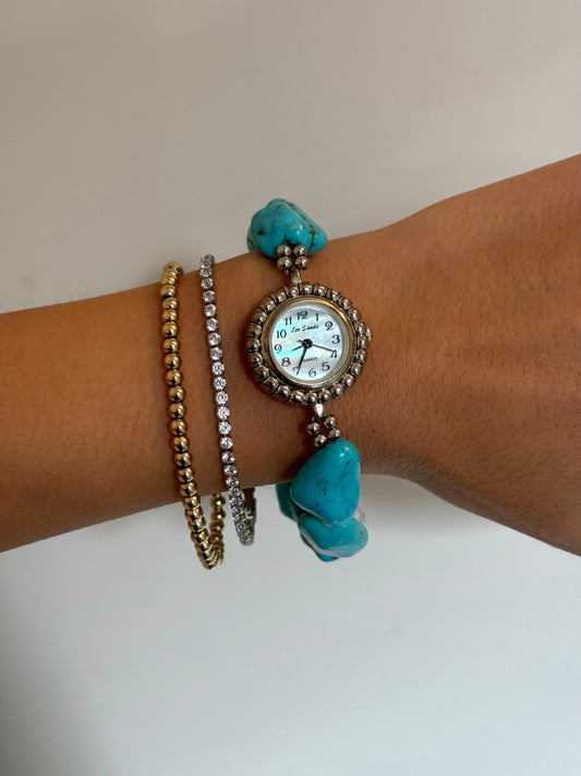 Cabochon Stones Expandable Watch