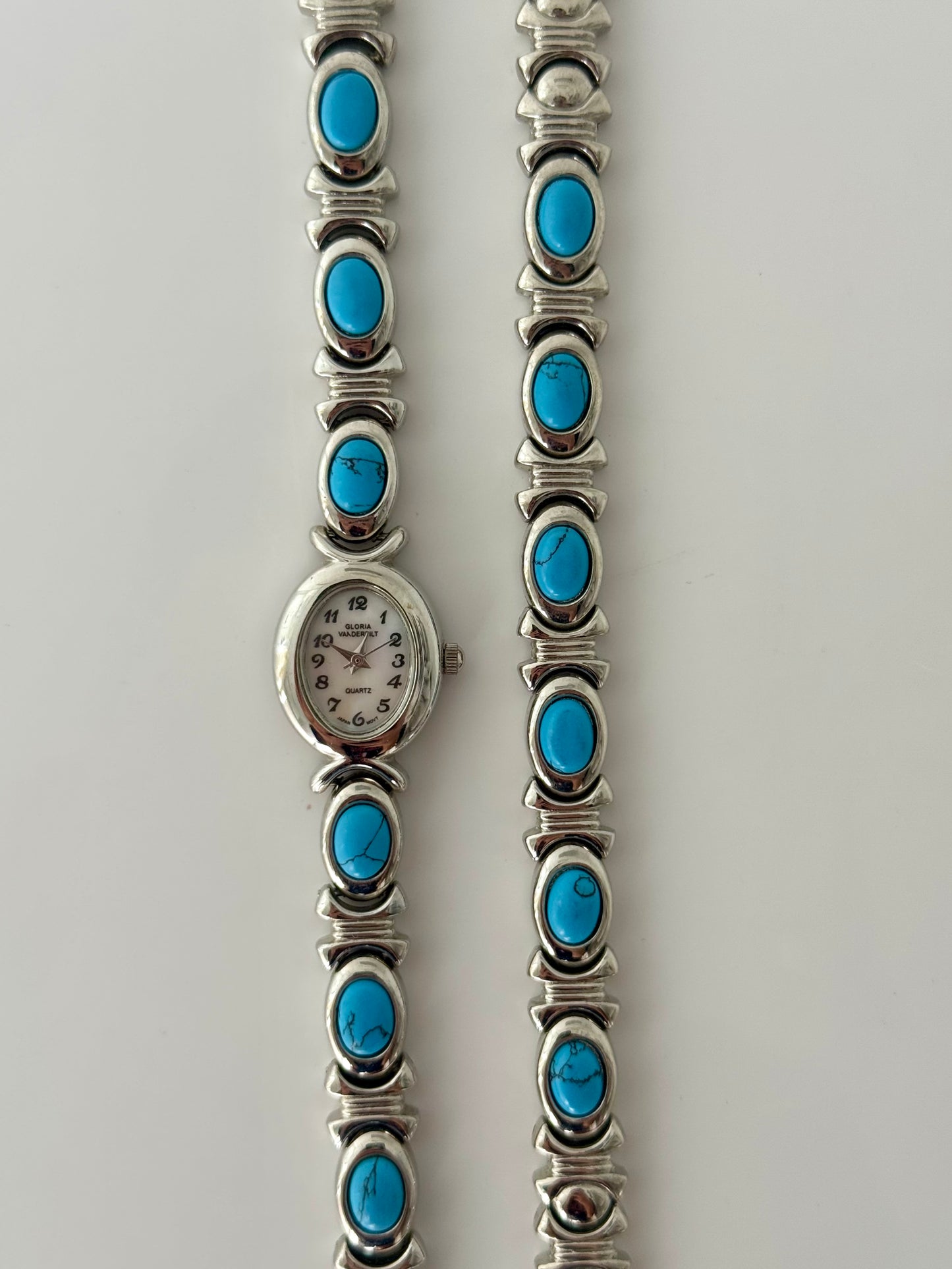 RARE Blue Stone/Cabochon Watch Set