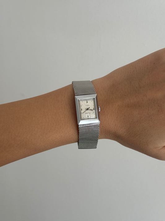 Timex Silver Toned Mesh Watch
