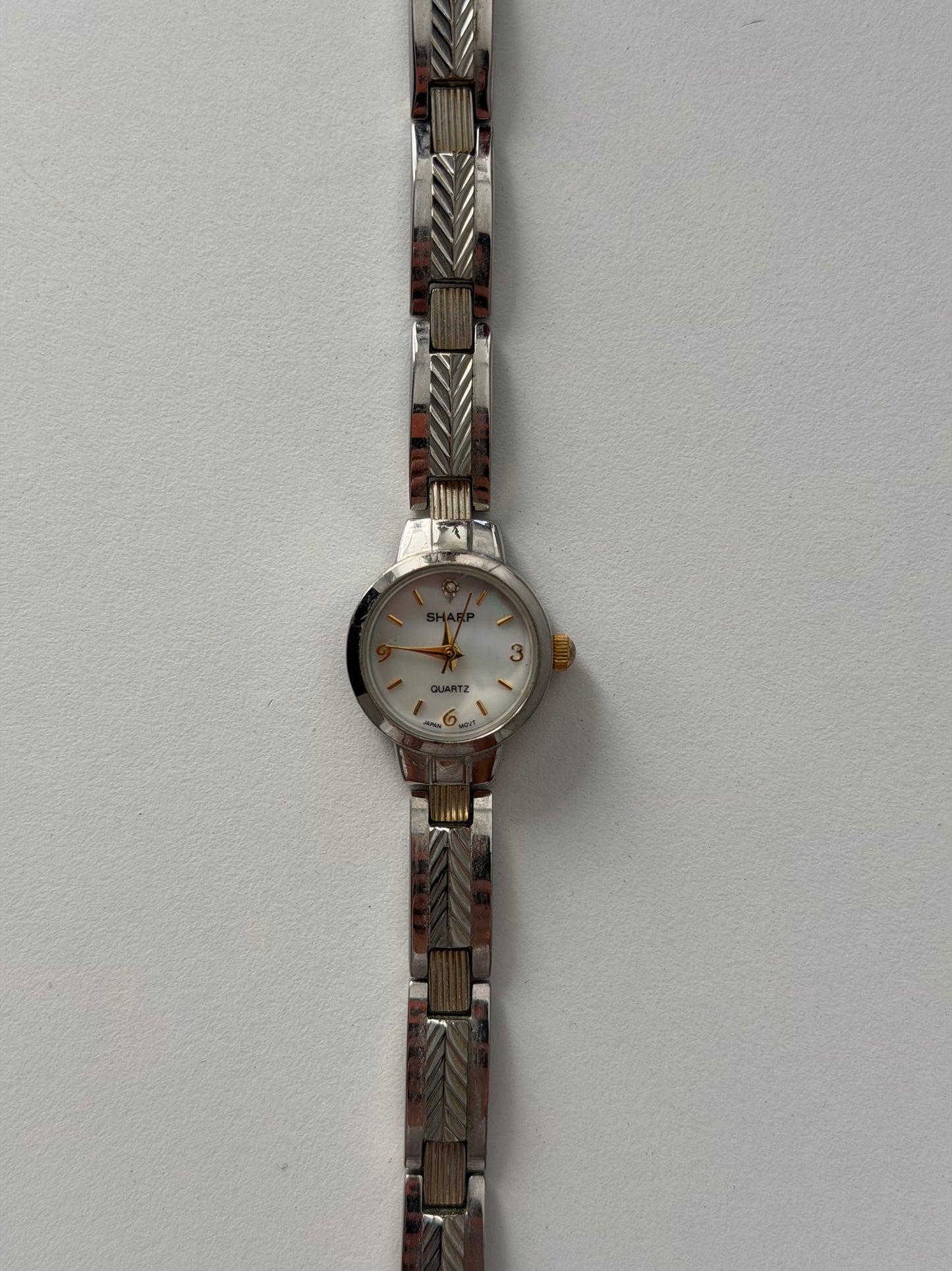 Sharp Dainty Silver Toned Watch
