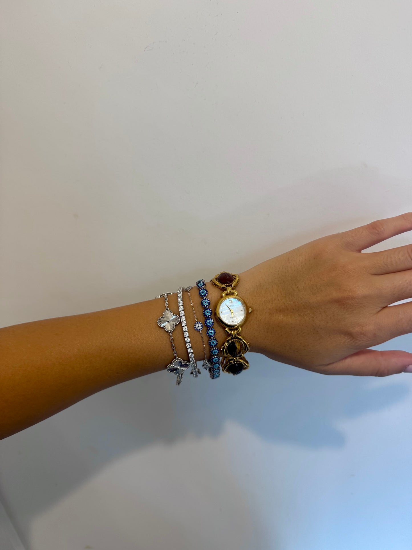 RARE Multi-Colored Scarab Gemstone Watch