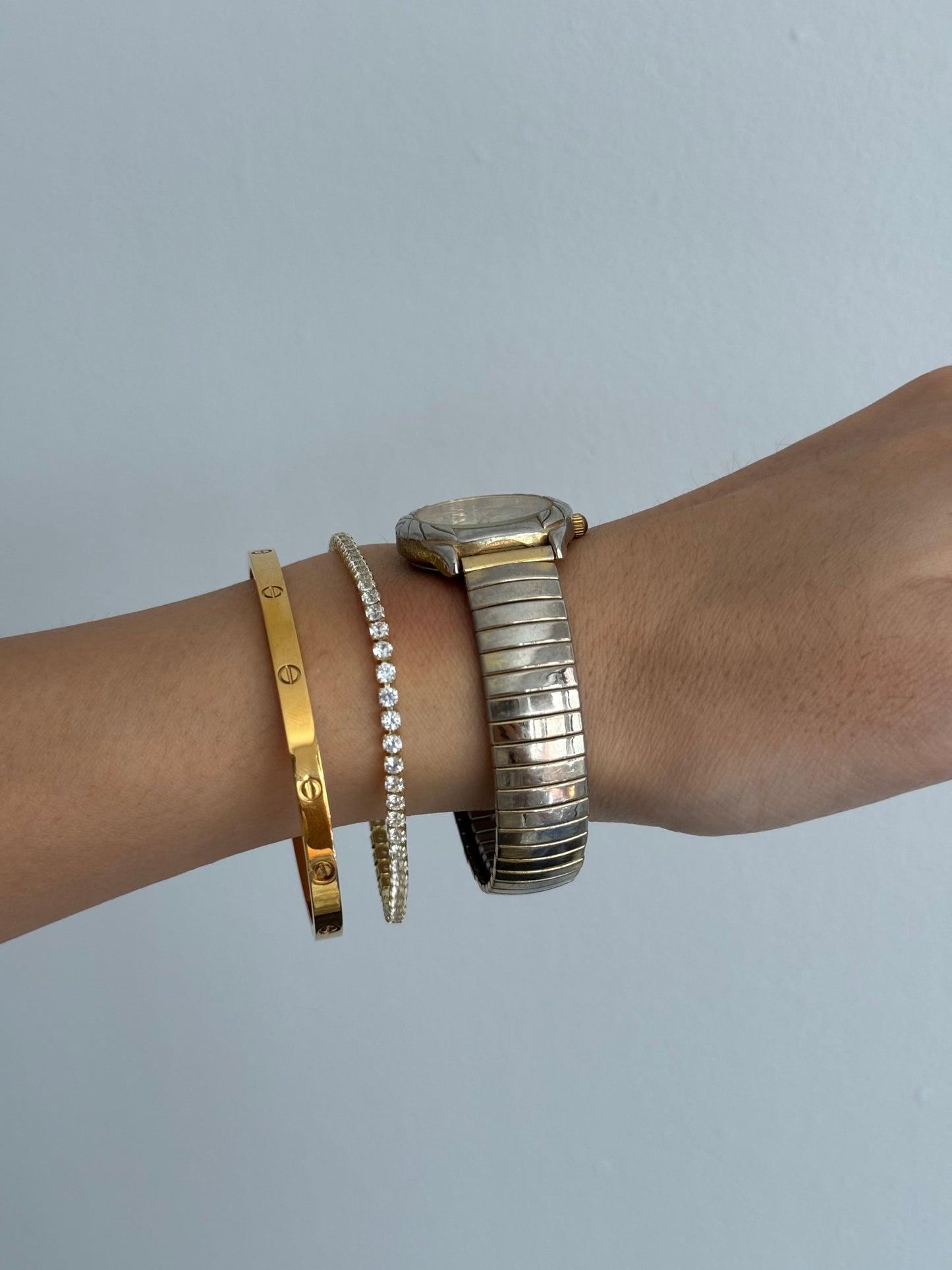 Dainty Two Toned Expandable Watch