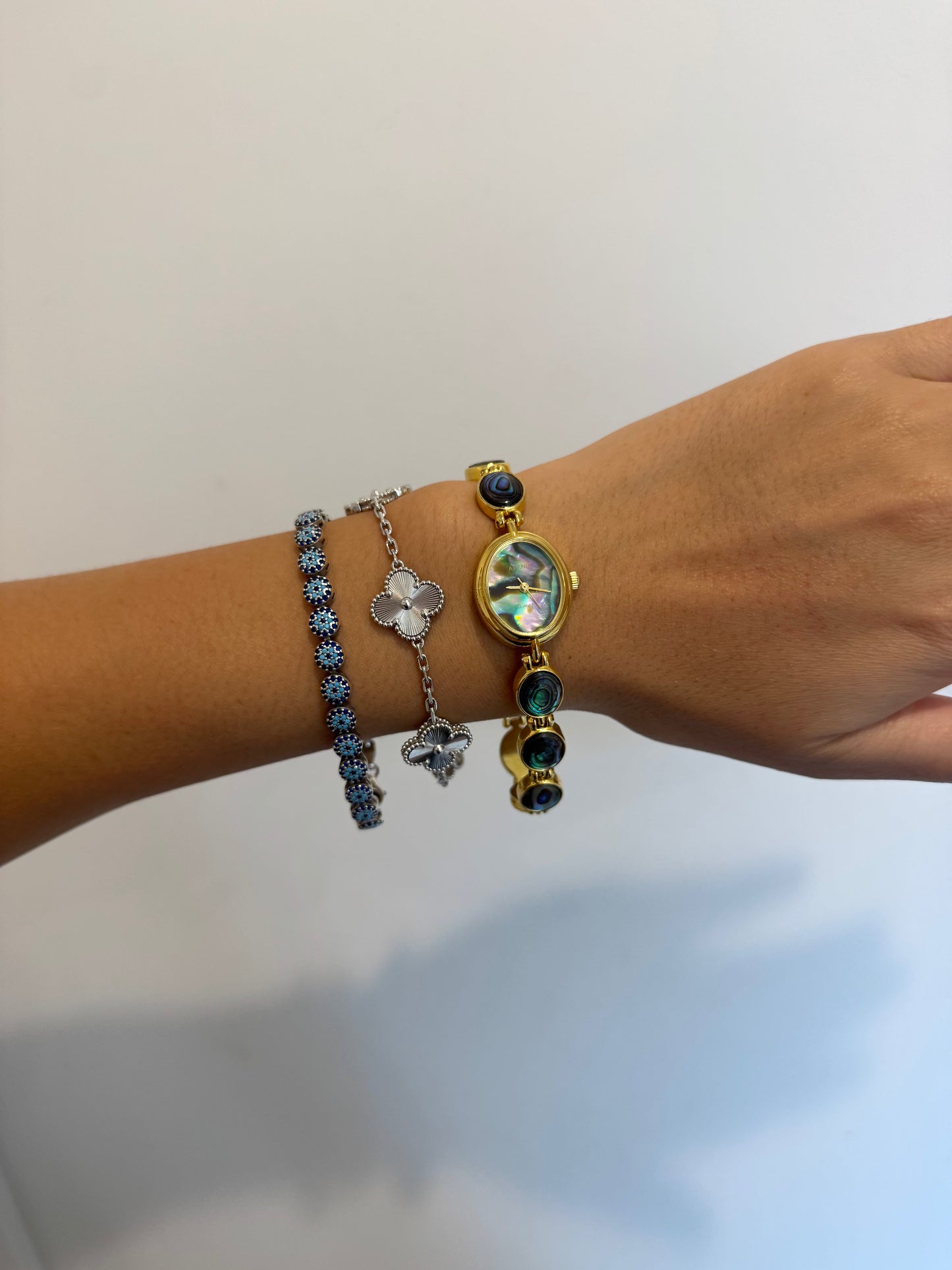 RARE Dainty Oval Full Abalone Watch