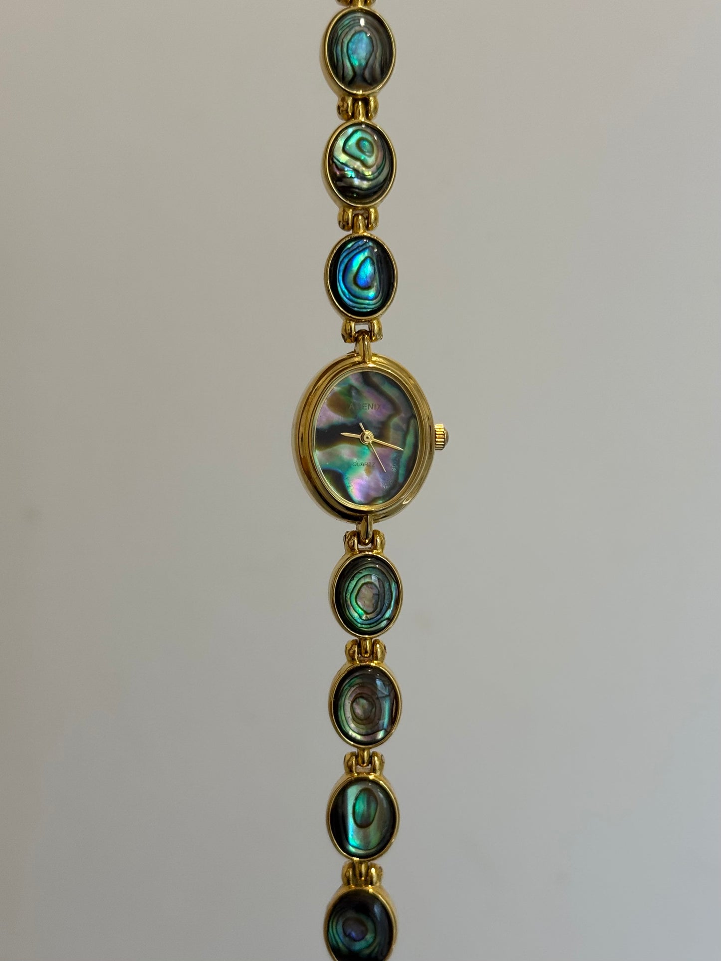 RARE Dainty Oval Full Abalone Watch