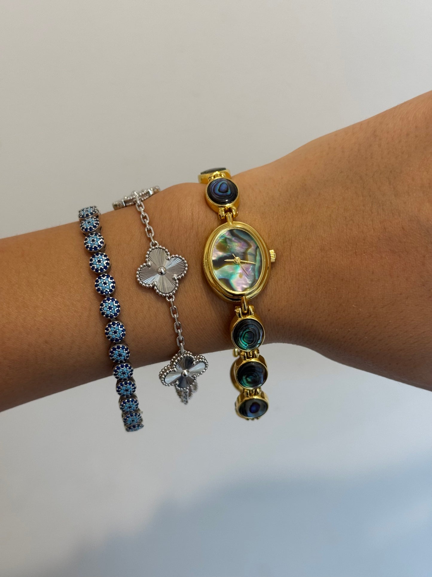 RARE Dainty Oval Full Abalone Watch