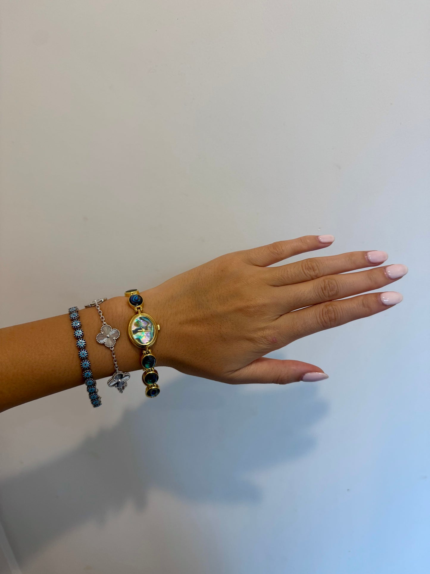 RARE Dainty Oval Full Abalone Watch
