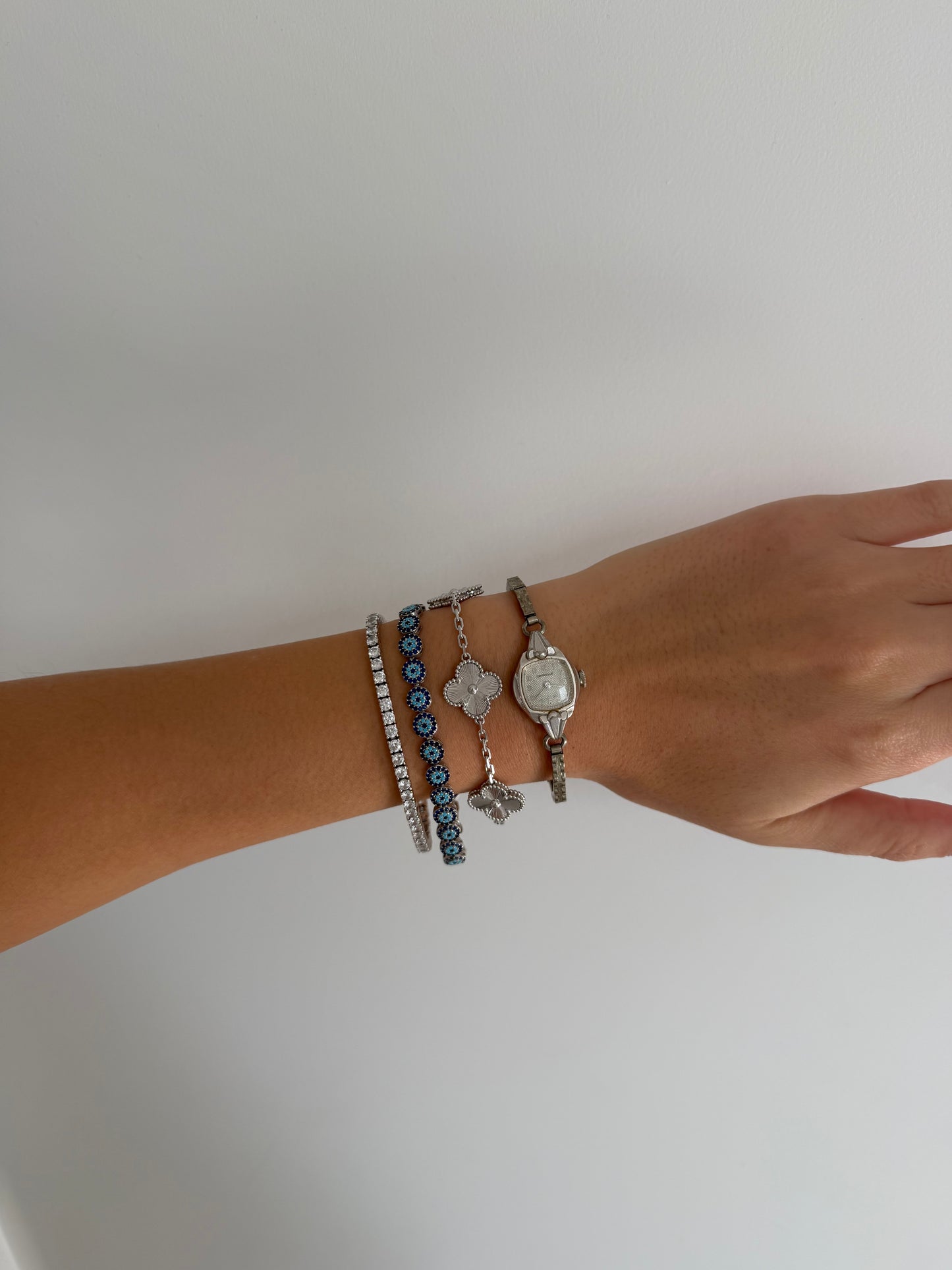 Dainty Caravelle 60's Silver Toned Expandable Watch